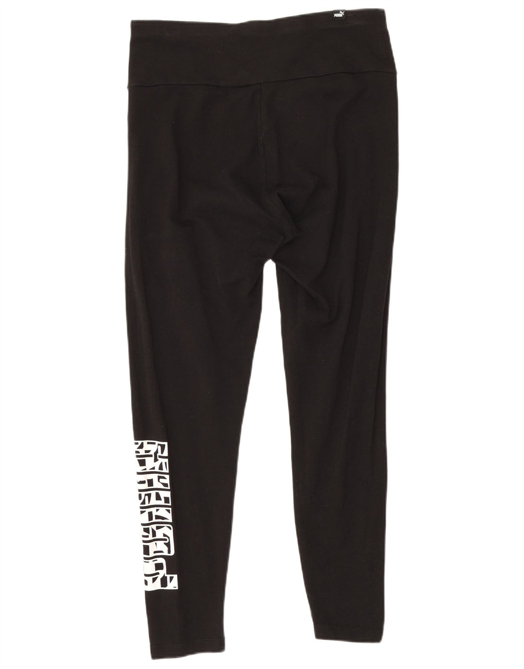 Puma Γυναικείο Γραφικό Crop κολάν UK 12 μεσαίο μαύρο βαμβακερό