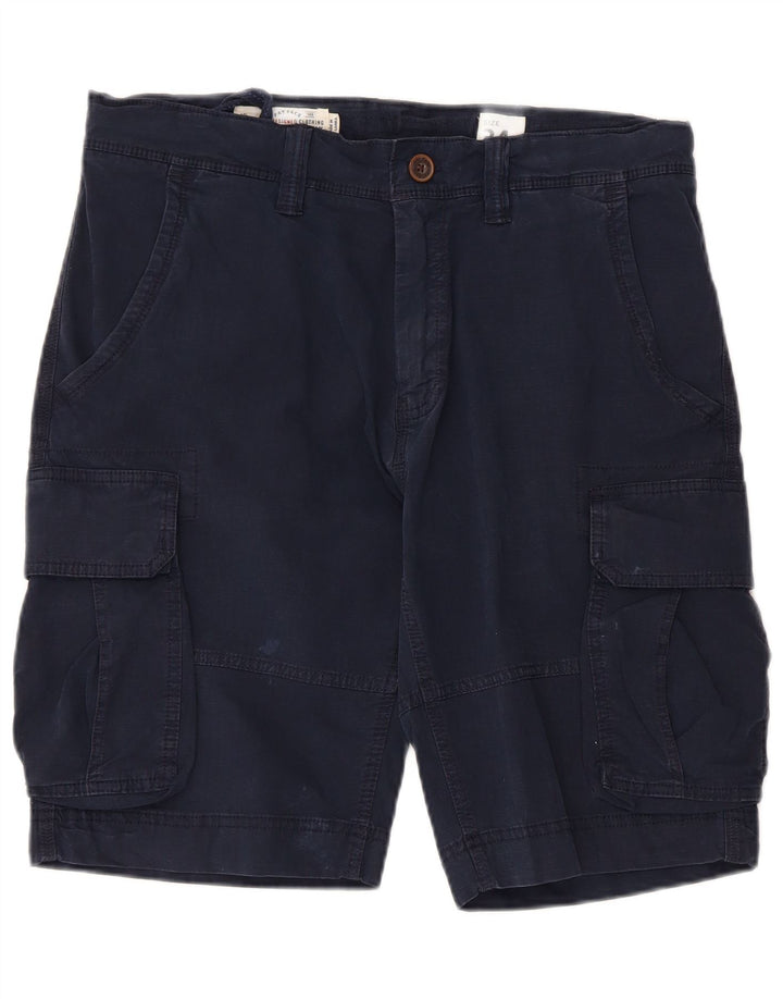 Ανδρικό σορτς Cargo Fat Face W34 Large Navy Blue από βαμβάκι