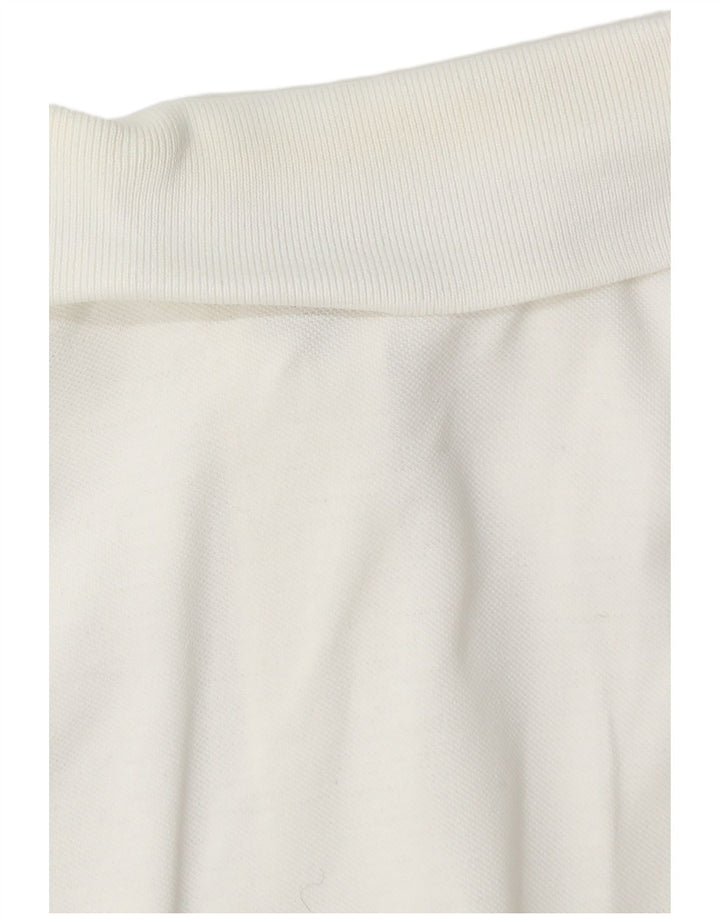 Sergio Tacchini Ανδρικό Πόλο Μπλουζάκι IT 50 Μεσαίο λευκό βαμβακερό