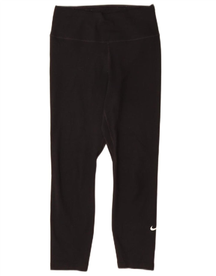 Γυναικείο κολάν NIKE Dri Fit Capri UK 4 XS μαύρο πολυεστέρα