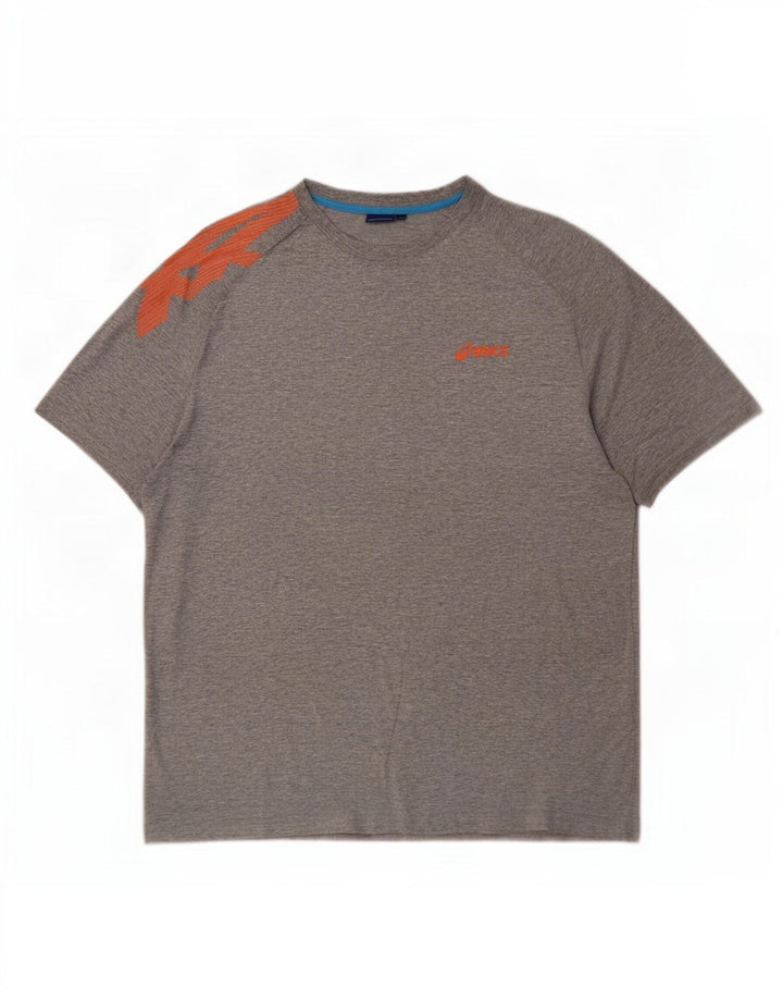 Ανδρικό γραφικό μπλουζάκι Asics Top XL Γκρι βαμβακερό