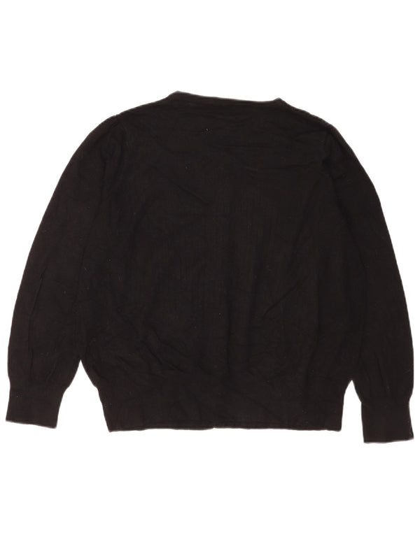 Marks & Spencer Γυναικεία Ζακέτα πουλόβερ UK 18 XL Μαύρη βισκόζη