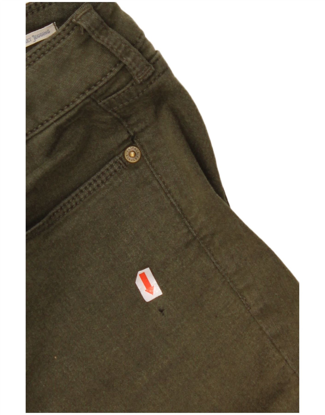 FAT FACE Γυναικεία Jegging Τζιν UK 10 Small W28 L28 Πράσινο βαμβακερό