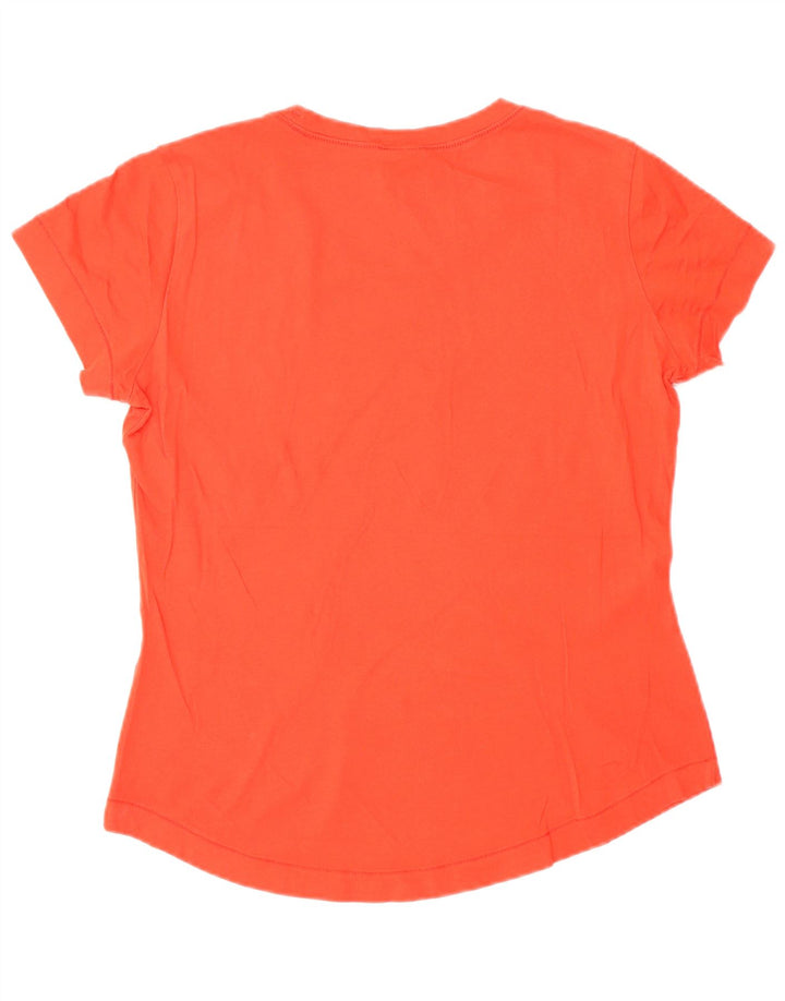 Champion Womens Graphic T-Shirt Top UK 14 Medium Red