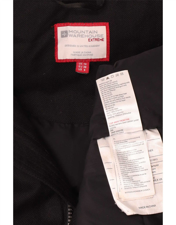 Mountain Warehouse Γυναικείο παλτό με κουκούλα UK 10 Small Black Polyester