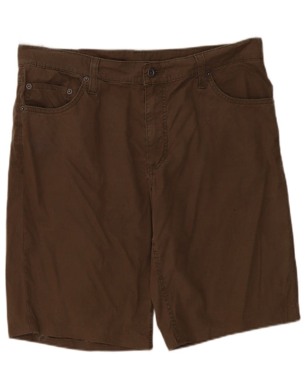 MUSTANG Mens Casual Shorts W36 Large Khaki Cotton
