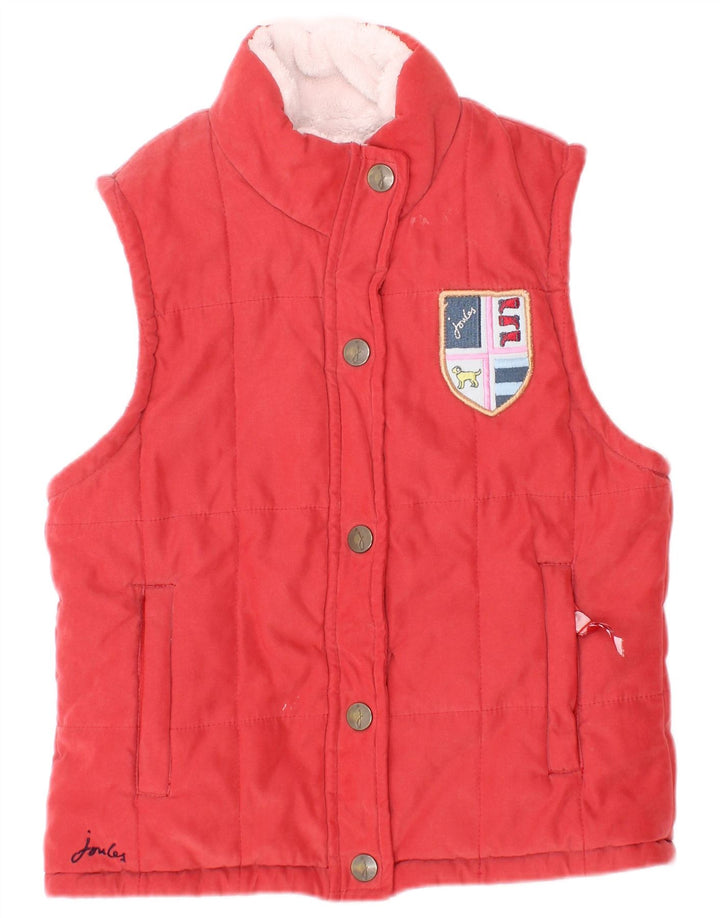 Joules Boys Padded Gilet 4-5 Years Small Red