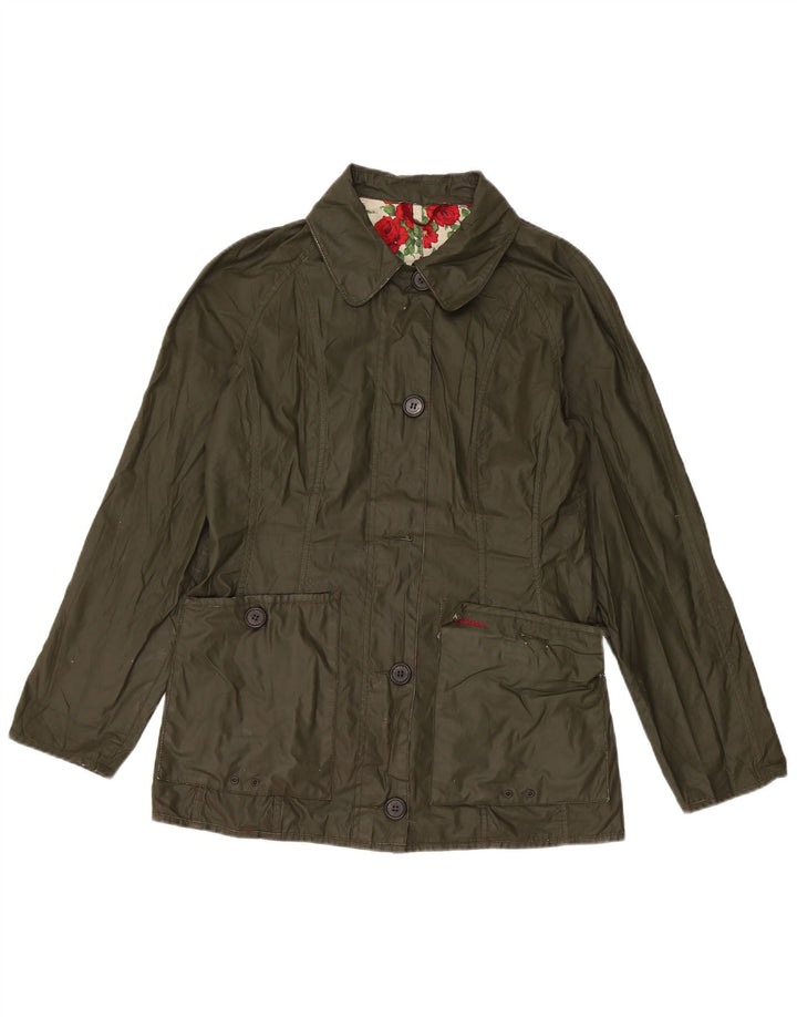 Barbour Γυναικείο κερωμένο βαμβακερό μπουφάν UK 10 Small Khaki
