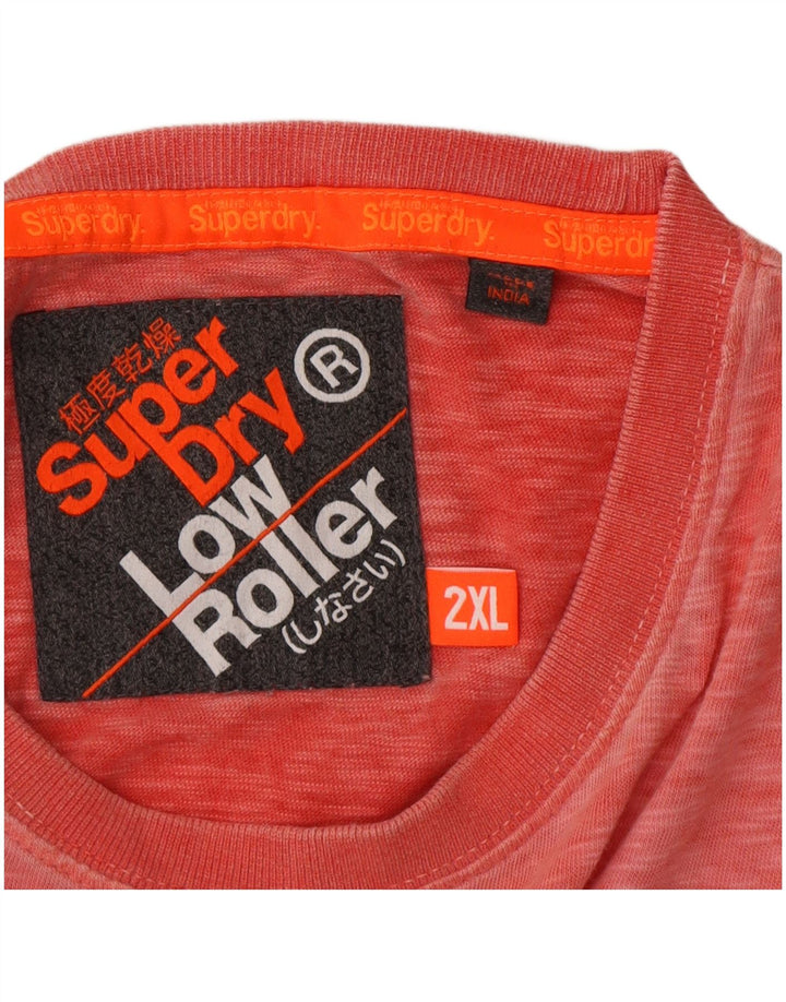 Ανδρικό μπλουζάκι με ρολό Superdry Top 2XL Ροζ