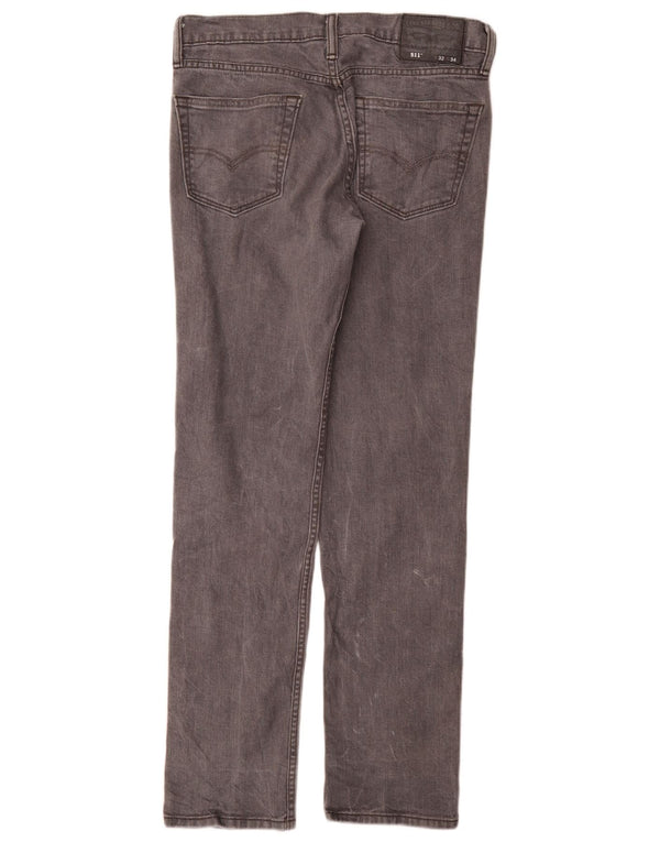 Levi's Mens 511 Slim Jeans W32 L32 Γκρι βαμβακερό