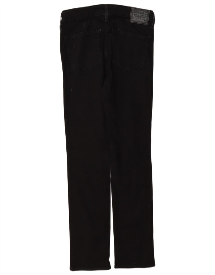 Levi's Womens 712 Slim Jeans W26 L30 Μαύρο Βαμβακερό