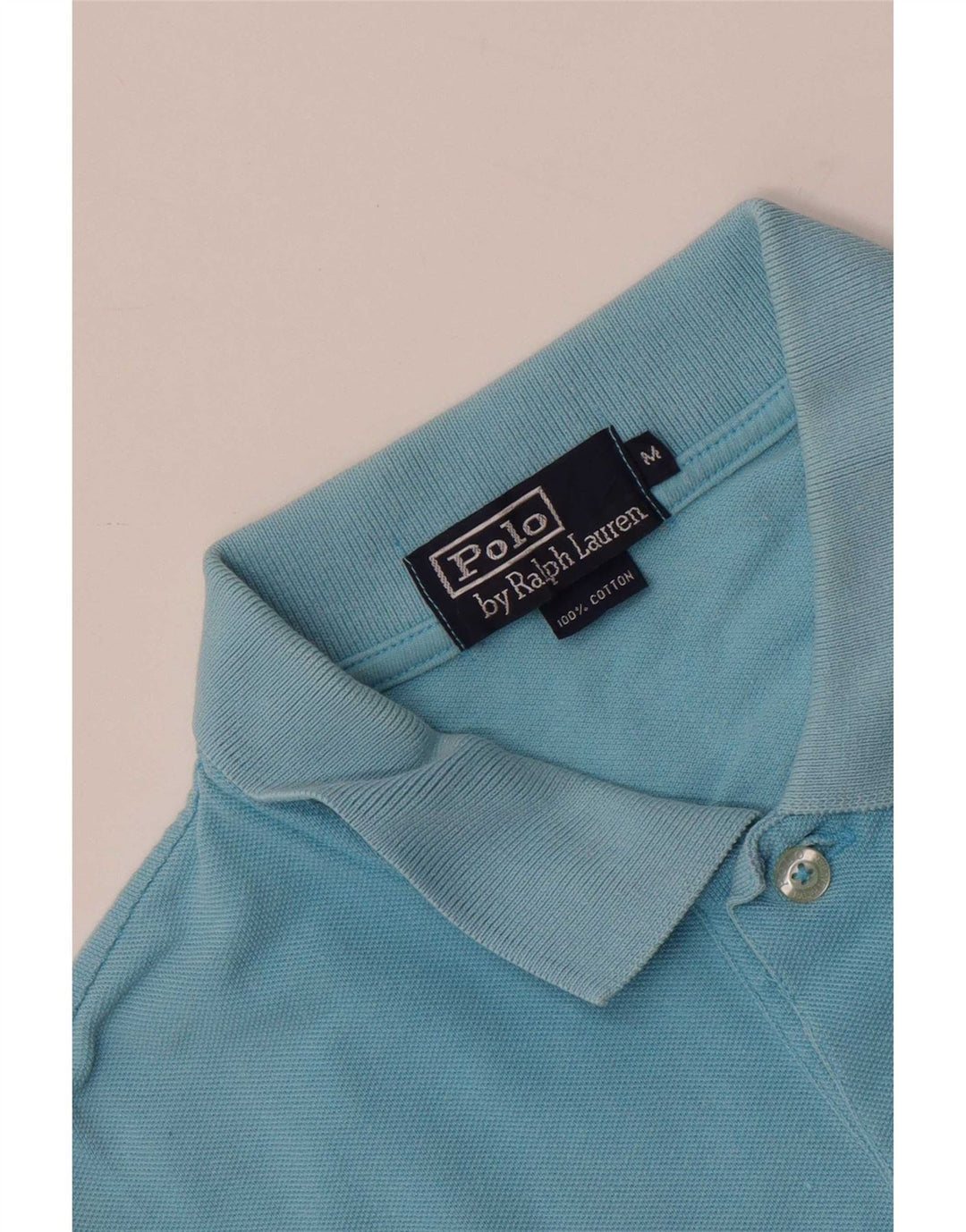 Ανδρικό πουκάμισο Polo Ralph Lauren από μεσαίο μπλε βαμβακερό