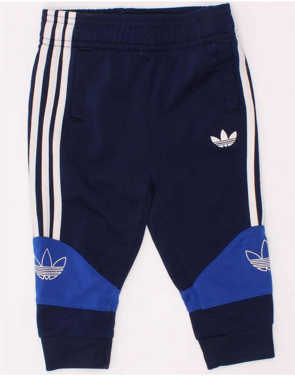 Παντελόνι αθλητικής φόρμας Adidas Baby Boys Graphic 9-12 μηνών Navy Blue