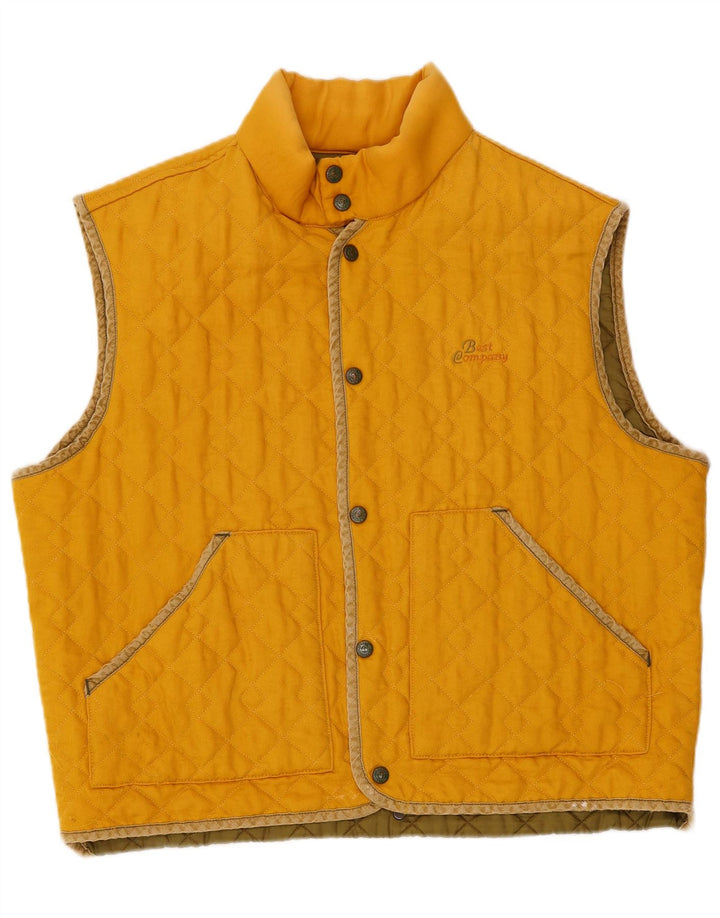 Best Company Ανδρικά καπιτονέ Gilet UK 38 Medium Yellow Polyamide