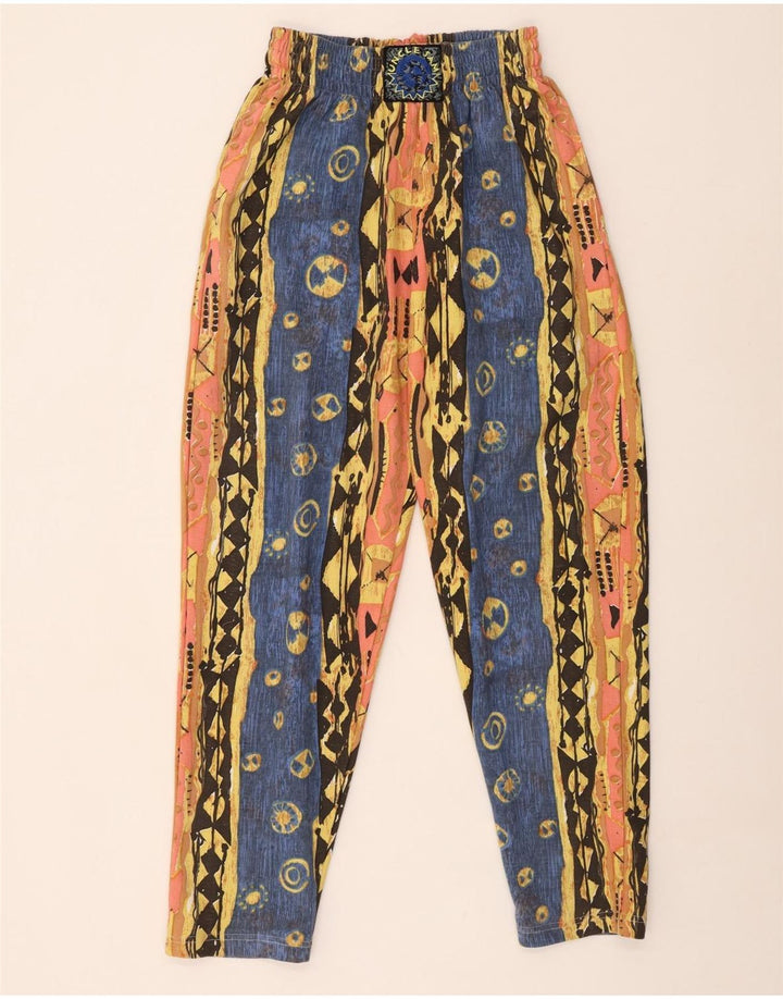 Uncle Sam Γυναικείο Ψηλόμεσο Παντελόνι Μικρό W27 L29 Βαμβακερό πολύχρωμο