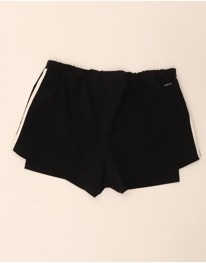 Γυναικείο αθλητικό σορτς Adidas Climalite UK 14 μεσαίο μαύρο πολυεστέρα