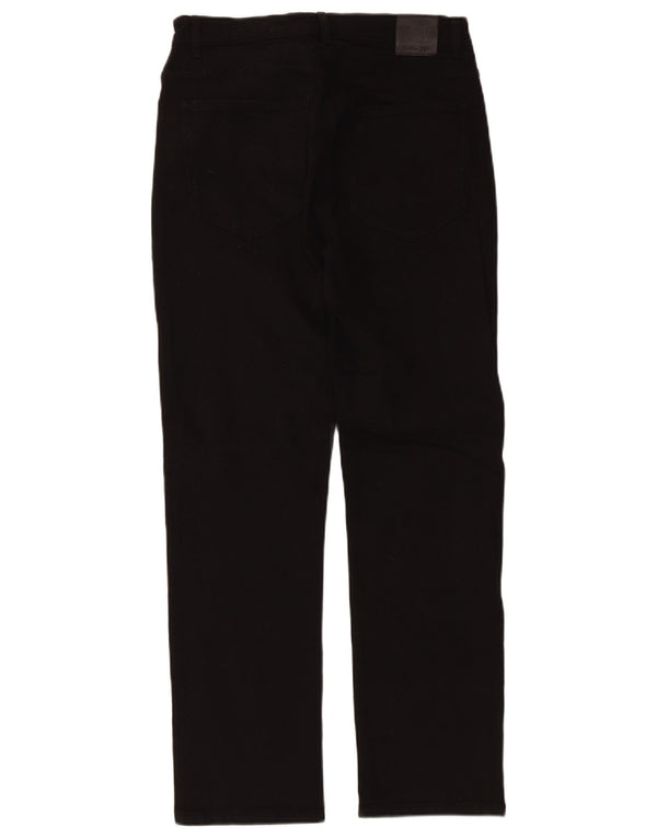 Massimo Dutti Γυναικείο ίσιο τζιν EU 38 Small W28 L27 μαύρο βαμβακερό