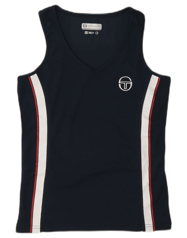 Sergio Tacchini Γυναικείο Γιλέκο Τοπ UK 6 XS Navy Blue Colorblock Πολυεστέρας