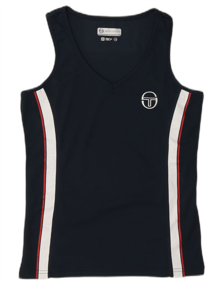 Sergio Tacchini Γυναικείο Γιλέκο Τοπ UK 6 XS Navy Blue Colorblock Πολυεστέρας