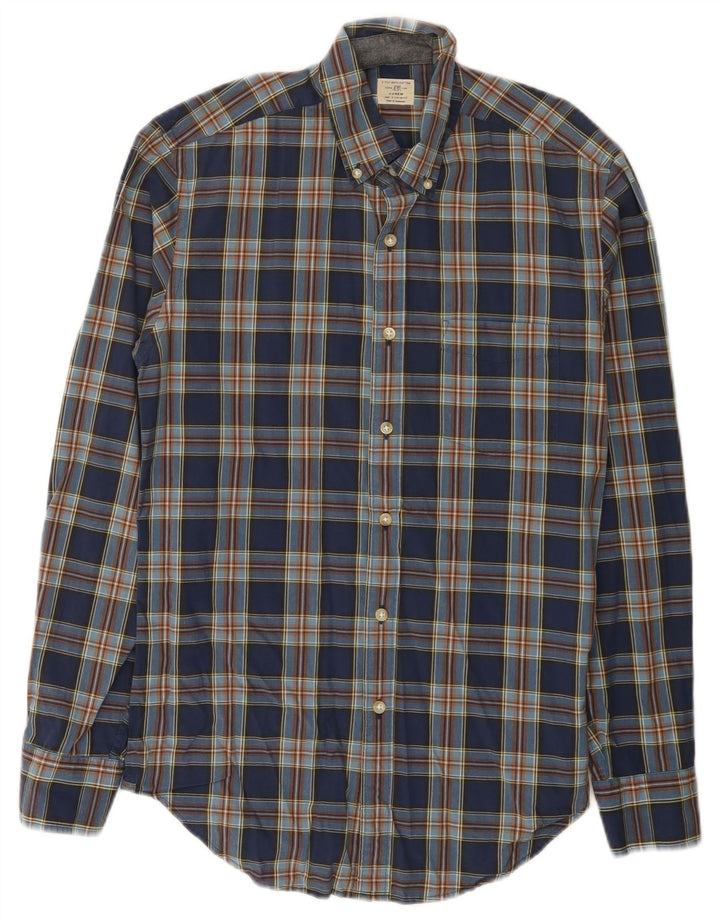 J. Ανδρικό πουκάμισο Crew Μέγεθος 14 1/2 Small Blue Check Cotton