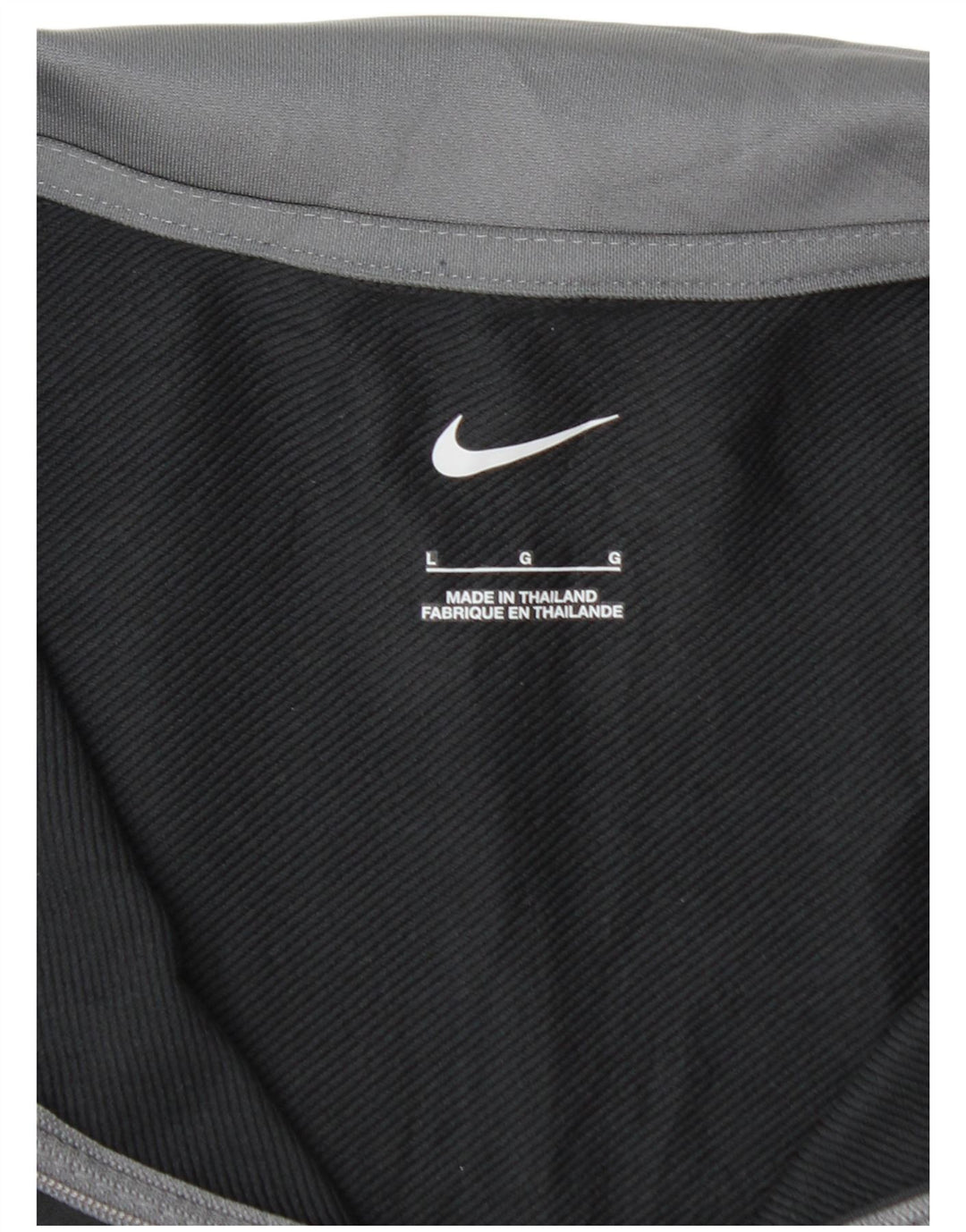 Ανδρική φόρμα πουλόβερ με φερμουάρ NIKE Top Large Μαύρο Πολυεστέρας