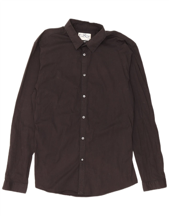 Ανδρικό πουκάμισο Levi's Slim Fit XL Μαύρο βαμβακερό