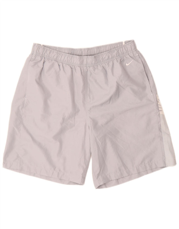 Ανδρικά γραφικά αθλητικά σορτς Nike XL με γκρι ρίγες πολυεστέρας