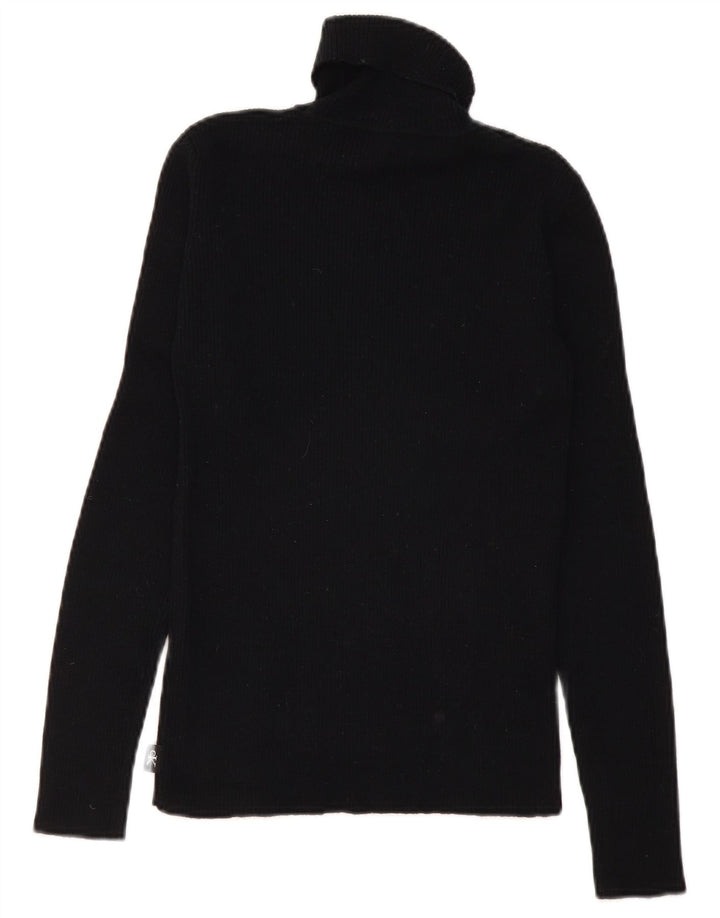 CALVIN KLEIN JEANS Γυναικείο πουλόβερ με ρολό λαιμόκοψη UK 12 μεσαίο μαύρο