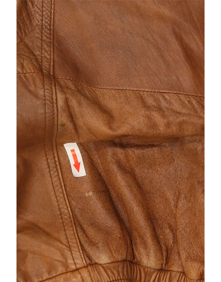 Vintage Ανδρικό Δερμάτινο Μπουφάν IT 56 2XL Καφέ