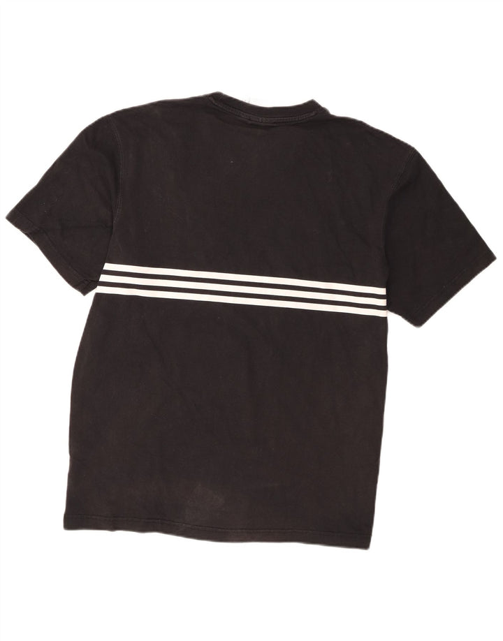 Ανδρικό γραφικό T-Shirt Adidas Top Μεσαίο μαύρο βαμβακερό