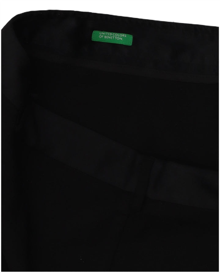 Γυναικεία ίσια φούστα Benetton W32 Μαύρη μεγάλη