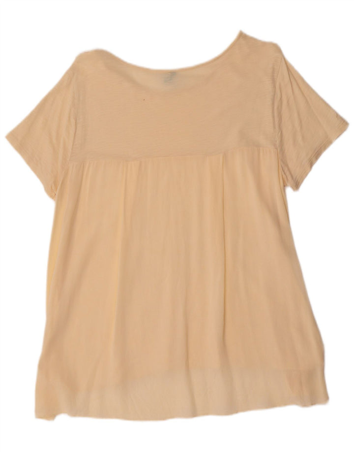 BENETTON Γυναικείο T-Shirt Top UK 16 Large Beige