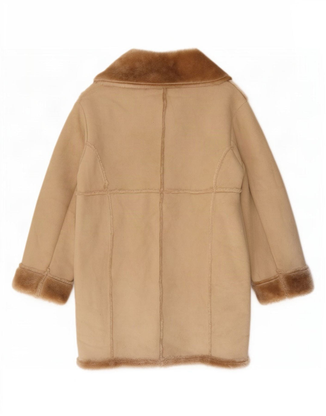 Casamia Γυναικείο παλτό Sherpa UK 10 Small Beige Polyester