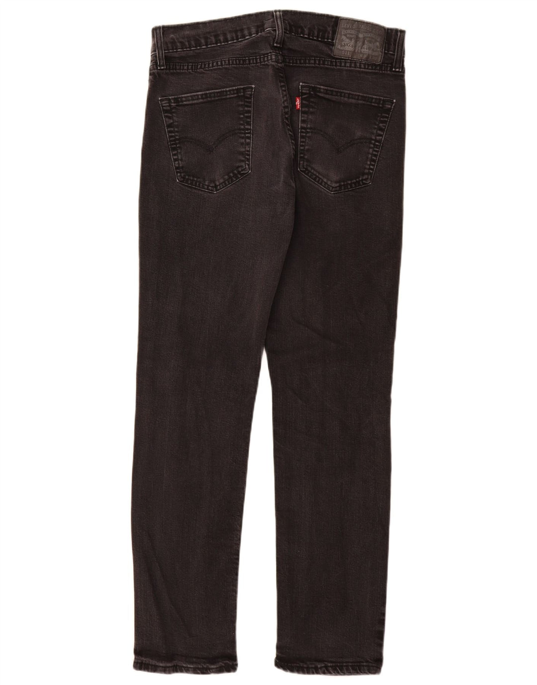Levi's Mens 511 Distressed Slim Jeans W34 L32 Μαύρο βαμβακερό