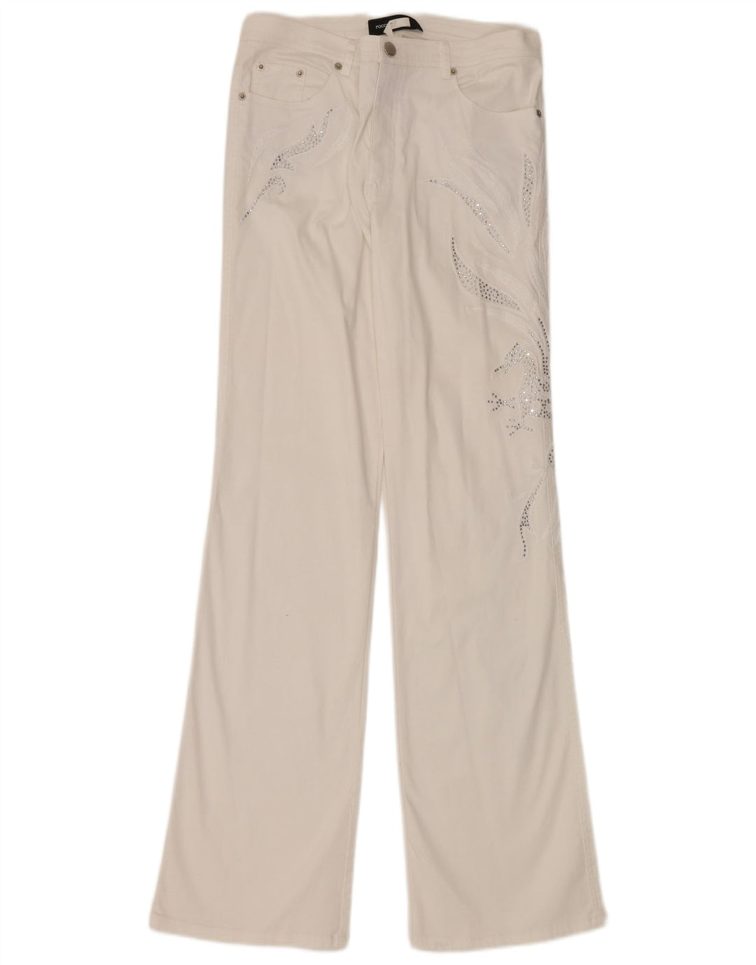 ROCCOBAROCCO Γυναικείο σετ 2 κουμπιών 2 τεμαχίων UK 14 Medium W32 L34 Λευκό