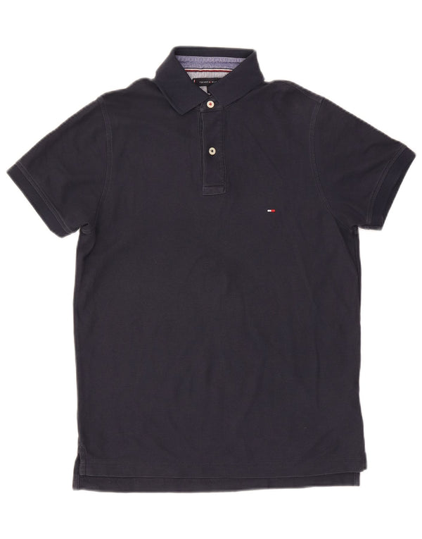 Tommy Hilfiger Ανδρικό μπλουζάκι Polo Slim Fit Μικρό Navy Blue βαμβακερό