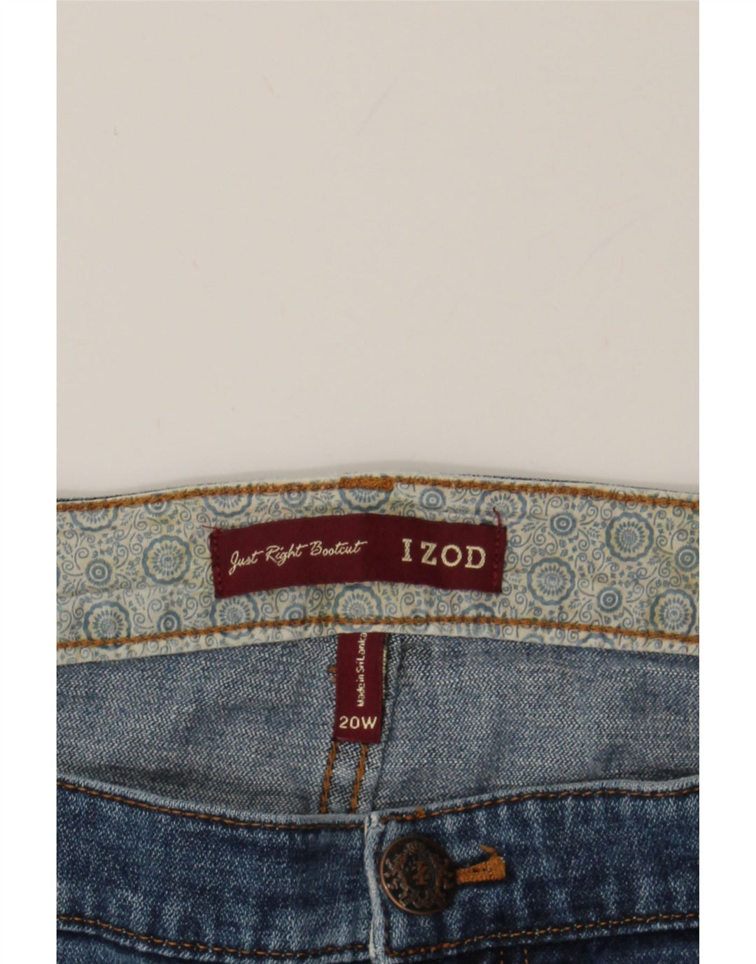 IZOD Womens Bootcut Jeans US 20 3XL W40 L30 Blue Cotton Vintage Izod and Second-Hand Izod from Messina Hembry 