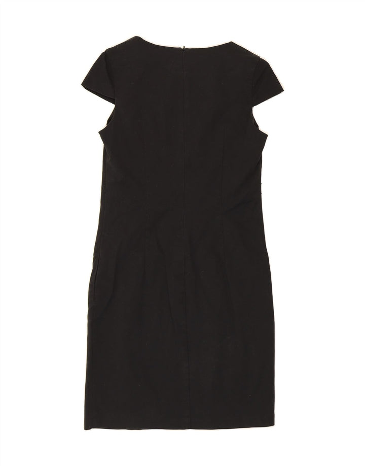 BENETTON Womens Shift Dress UK 10 Small Black Cotton Vintage Benetton and Second-Hand Benetton from Messina Hembry 