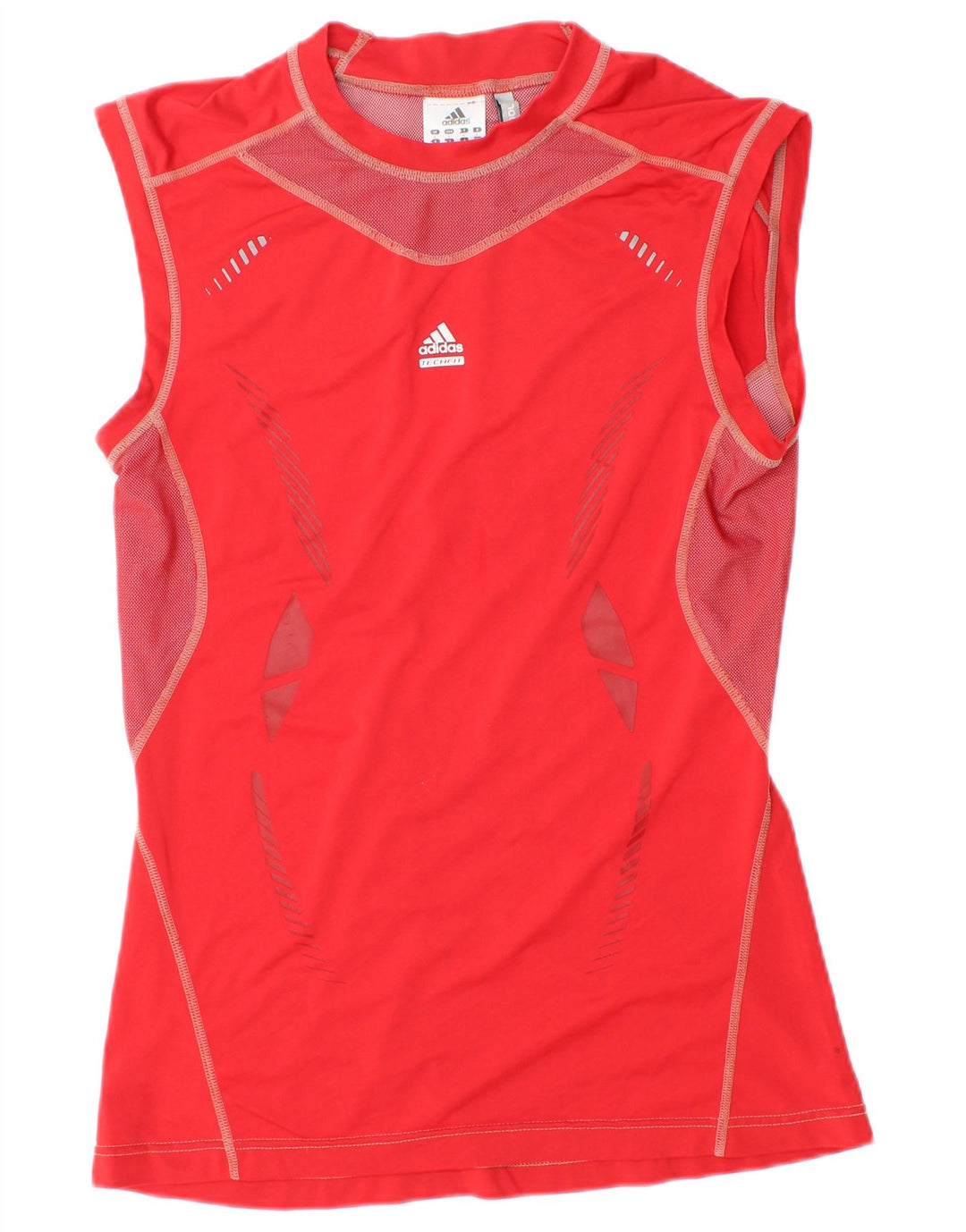 Ανδρικό T-Shirt Adidas Climacool Top Large Red Colourblock Πολυεστέρας