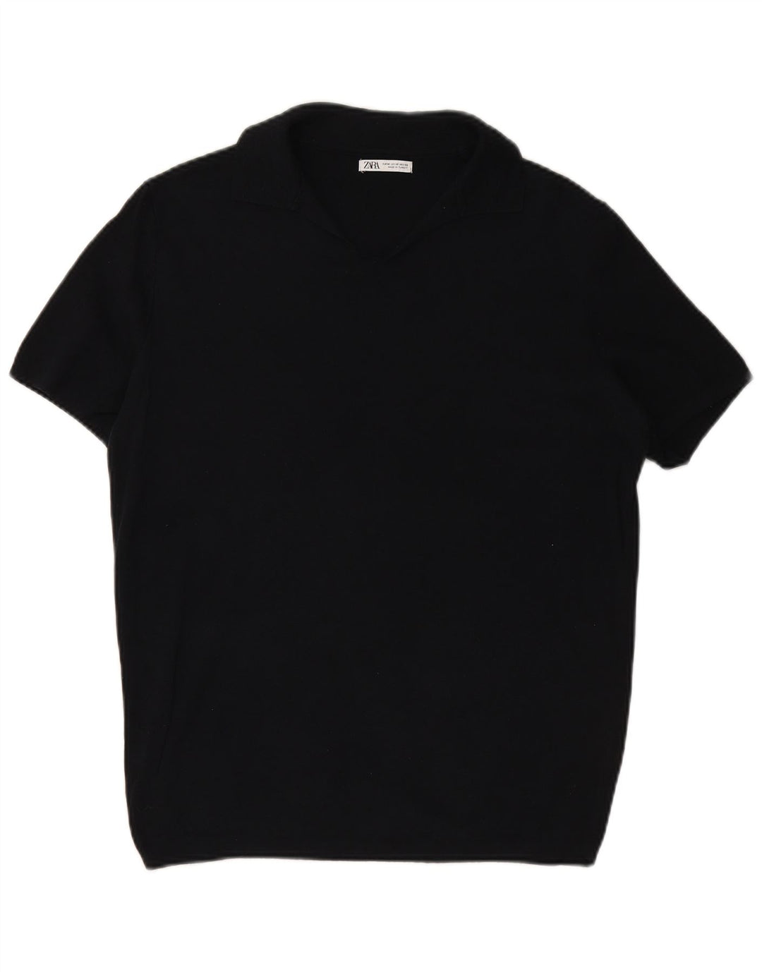 Ανδρικό πουκάμισο πόλο ZARA μεσαίο μπλε ναυτικό