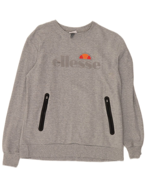 Ανδρικό γραφικό φούτερ ELLESSE Jumper Μεσαίο Γκρι Βαμβακερό