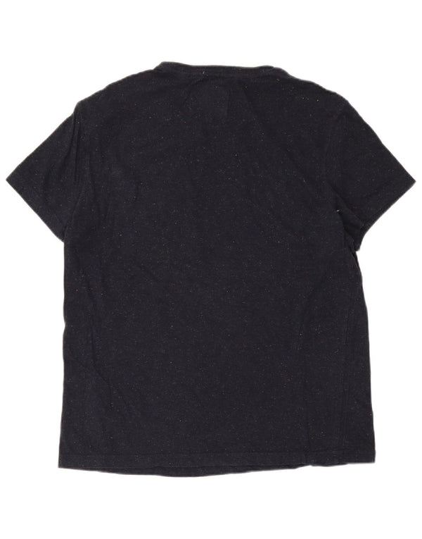 Ανδρικό μπλουζάκι Jack Wills Slim Fit Top XL Navy Blue Flecked Cotton