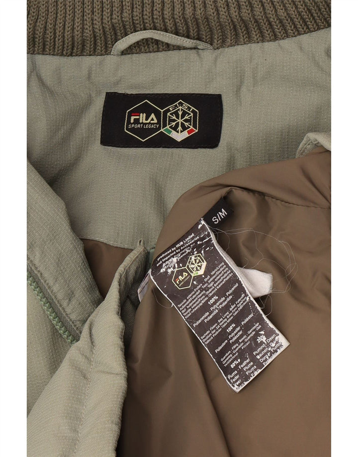 Ανδρικό μπουφάν με κουκούλα Fila UK 38 Medium Green Polyamide