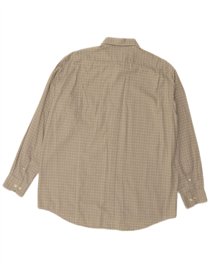 Ανδρικό πουκάμισο LACOSTE 41 Large Grey Check Cotton