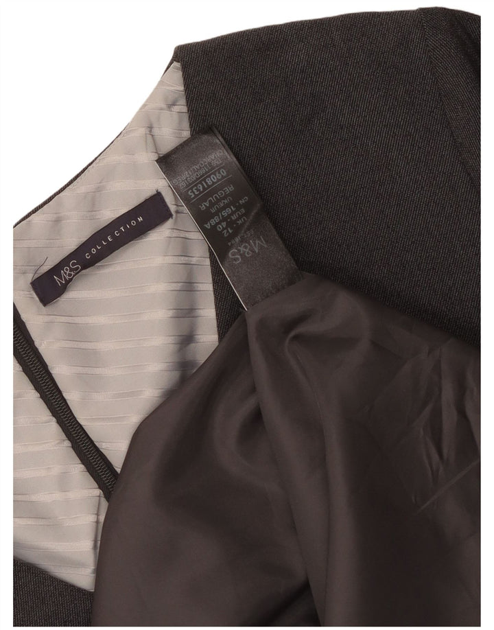 Γυναικείο φόρεμα με θήκη Marks & Spencer UK 12 Medium Grey Polyester