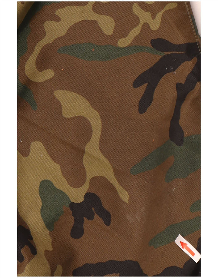 Vintage Ανδρικό Military Jacket UK 42 XL Khaki Camouflage Polyester
