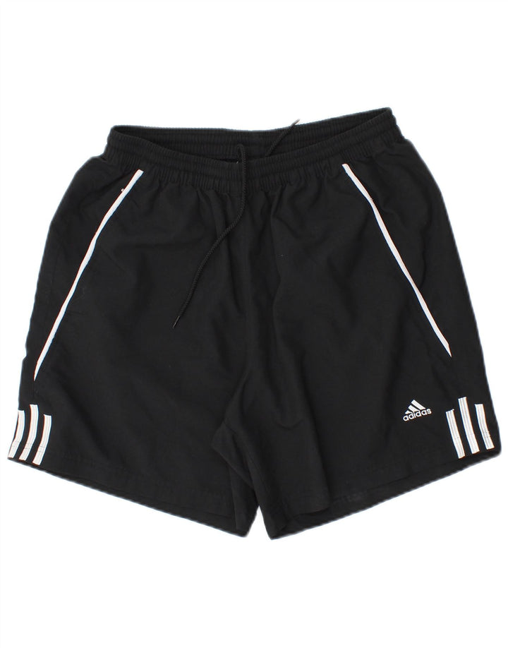 Ανδρικό αθλητικό σορτς Adidas από μεσαίο μαύρο πολυεστέρα