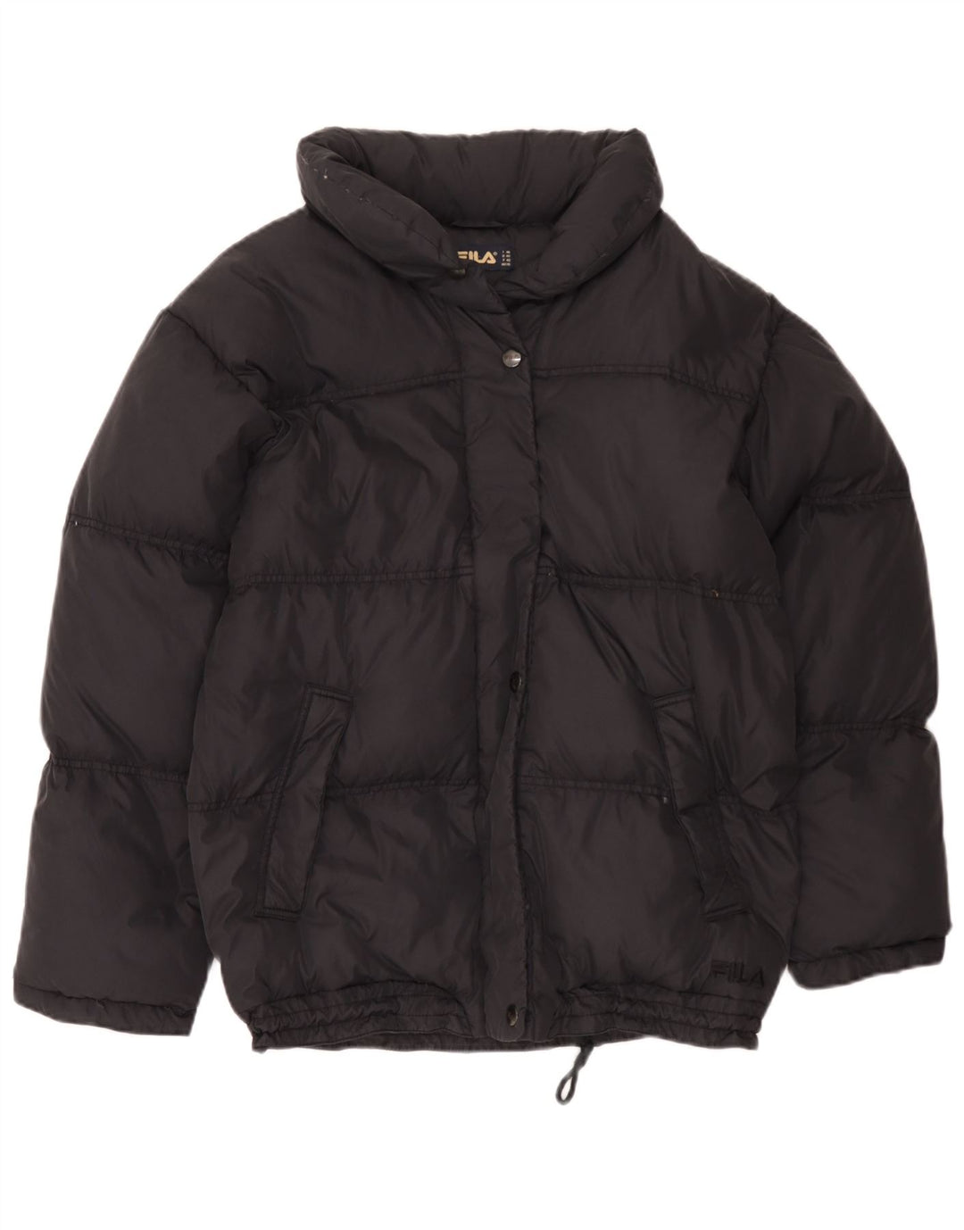 Fila Γυναικείο μπουφάν με κουκούλα IT 46 Large Μαύρο