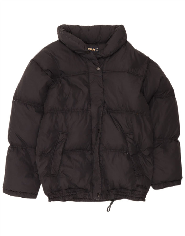 Fila Γυναικείο μπουφάν με κουκούλα IT 46 Large Μαύρο