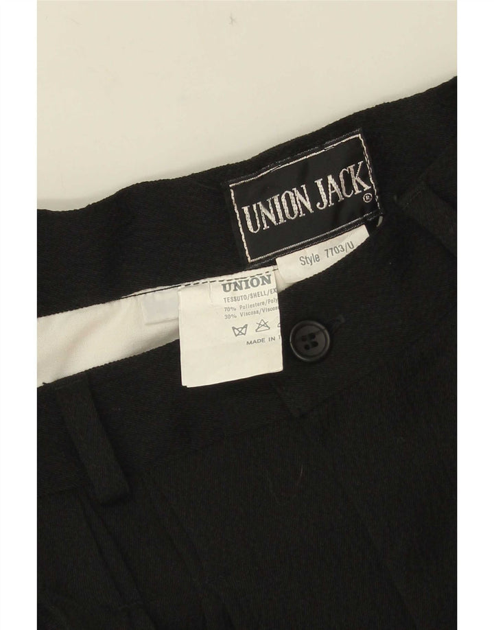 Vintage γυναικείο κοστούμι παντελόνι IT 44 Medium W26 L35 μαύρο πολυεστέρα